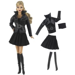 Handmade BABI CLOTHES Leather Clothing Outfit for 11.5 inch 30cm Doll Clothes Many Style Gifts for BABI Doll Accessories 03