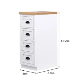1/6 Scale Dollhouse Miniature Furniture Wooden Shelf Cabinet Sink Cabinet Operator Counter Bar Dollhouse Kitchen Accessory