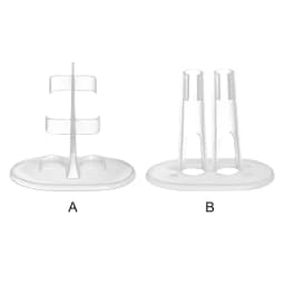 5pcs Transparent Doll Stand Display Holder Plastic Dolls Stands Doll Accessories Doll Support Leg Holders