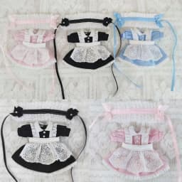 OB11 Doll Clothes Suit Cute Lace Maid Dress Apron Headband Set Blue Pink Black 1/11Bjd Dolls Princess Dresses Dolls Accessories