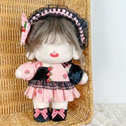 20CM Doll Clothes Suit Cute Maidservant Skirt Lace Lolita Princess Dress Casual Wears For Idol Dolls Accessories Plush Toys