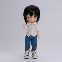Ob11 Wig Long Straight Hair Short Hair Soft Cute Curly Bangs Wavy Hair for 1/12 Bjd, Gsc ,Ymy Head Doll Accessories Multi-Color