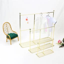 10pcs Metal Doll Dress Clothes Hangers for 1/6 Doll Clothes Mini Hangers Doll Hangers Hangers Miniature Dollhouse Furniture