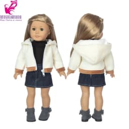 18" Girls Doll Overall Wear 43 Cm Baby Doll Clothes Rompers Children Girl Gifts