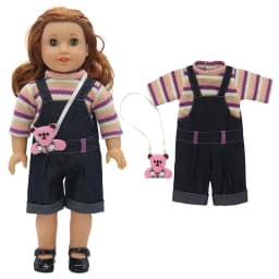 18" Girls Doll Overall Wear 43 Cm Baby Doll Clothes Rompers Children Girl Gifts