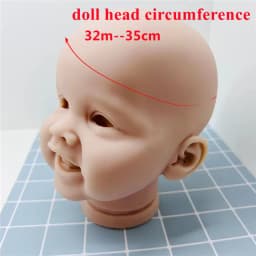 New Braid Brown Hair Wig for 22 Inch Reborn Dolls Long Straight Hair for 32-35cm Doll Head Silicone Reborn Baby Doll Hair Wig