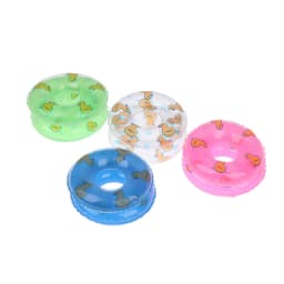 2PC Mini Doll Swimming Buoy Ring Toy Cute Yellow Duck Summer Bathing Float Lifebelt Dollhouse Accessories for Doll Suit 1/6 1/12