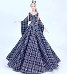 Handmade BABI Doll Clothes Dress Gown for 11.5 inch doll&body 1/6 #02