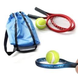Photo Props Scene Model Doll Tennis Racket kits Sport Equipment Set Dollhouse Accessories Miniature Racquet Ball Bag