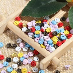 20pcs Mini Buttons DIY Doll Clothes Metal Buckle Bear Foot Style Buckles for 1/6 Doll Clothing Sewing Accessories Holes Buttons