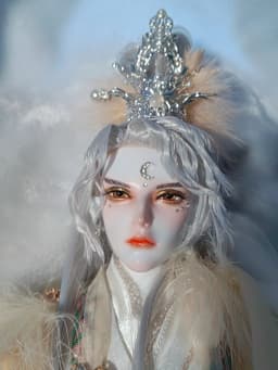 1/3 Scale BJD Ancient Costume Hair Crown Samurai Wig Accessories Headwear For SD17 Big Girl SSDF ID72 Uncle Doll A1304