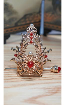 1/3 Scale BJD Ancient Costume Hair Crown Samurai Wig Accessories Headwear For SD17 Big Girl SSDF ID72 Uncle Doll A1304