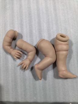 NPK 22inch Reborn Doll kit Shaya Popular Sweet Face painted Doll kit Unfinished Doll parts with Hand Root Hair