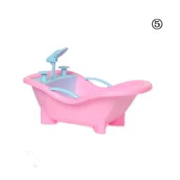 Dollhouse Furniture Creative Miniature Furniture Wardrobe/Bed/Shoe Rack/Bathtub/Swing For Doll Living Room Decor Accessories