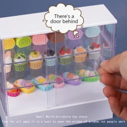 1Pcs 13*6.6CM Miniature Cake Store Decoration Bakery Stand Display Food Model Play House For Girl Gift Kitchen Toy