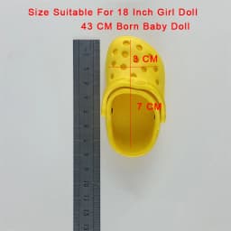 7 CM Doll Shoes Sandal For 43 CM Born Baby Doll DIY Accessories 18 Inch American Doll Girl‘s Toys Our Generation Gift