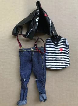 Rainbow Doll Dress Clothing Set 1/6 Doll Accessories Original Doll Skirt Jeans Shoes Boots Sandals Colorful Decors