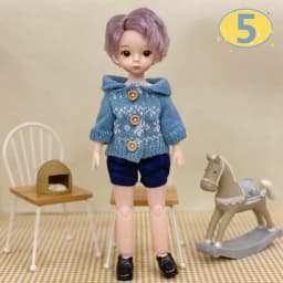 3D Big Eyed Boyfriend Doll 30cm Doll 1/6 BJD Doll Replacement Clothing Doll Accessories Kids Toy Gifts
