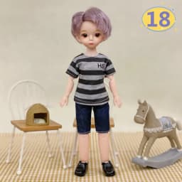 3D Big Eyed Boyfriend Doll 30cm Doll 1/6 BJD Doll Replacement Clothing Doll Accessories Kids Toy Gifts