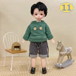 3D Big Eyed Boyfriend Doll 30cm Doll 1/6 BJD Doll Replacement Clothing Doll Accessories Kids Toy Gifts