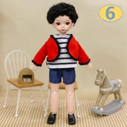 3D Big Eyed Boyfriend Doll 30cm Doll 1/6 BJD Doll Replacement Clothing Doll Accessories Kids Toy Gifts