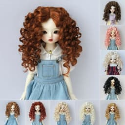 Jusuns JD073 5-6inch 6-7inch 1/8 1/6 Eldorado Parting Synthetic Mohair Doll Wigs OB11 YOSD Long Fashion Curly BJD Hair