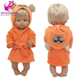 16" Nenuco Doll Hooded Fur Bathrobe Ropa Y Su Hermanita 40 Cm Reborn Baby Doll Toy Clothes