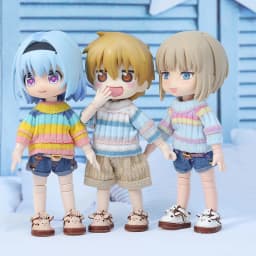 Ob11 Doll Clothes 1/12 Bjd Clothes Cute Rainbow Short Sleeve Sweater Shorts for Obitsu 11 Gsc Molly YMY DDF Doll Accessories