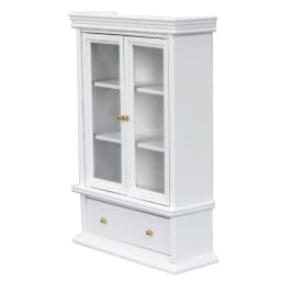 Doll house Mini Furniture Wooden Refrigerator Scene Beverage Color Freezer