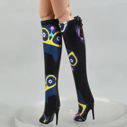 Doll toy Long shoes high quality fit for your FR2 FR6.0 Nuface boots Mirror matte true zipper F6