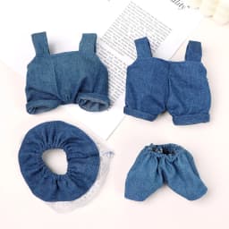For 10~20cm Doll Clothes 1/12 BJD Dolls Winter Top Coats Handmade Jacket Pants Jeans Shorts Outfits Doll Accessories Kids Toy