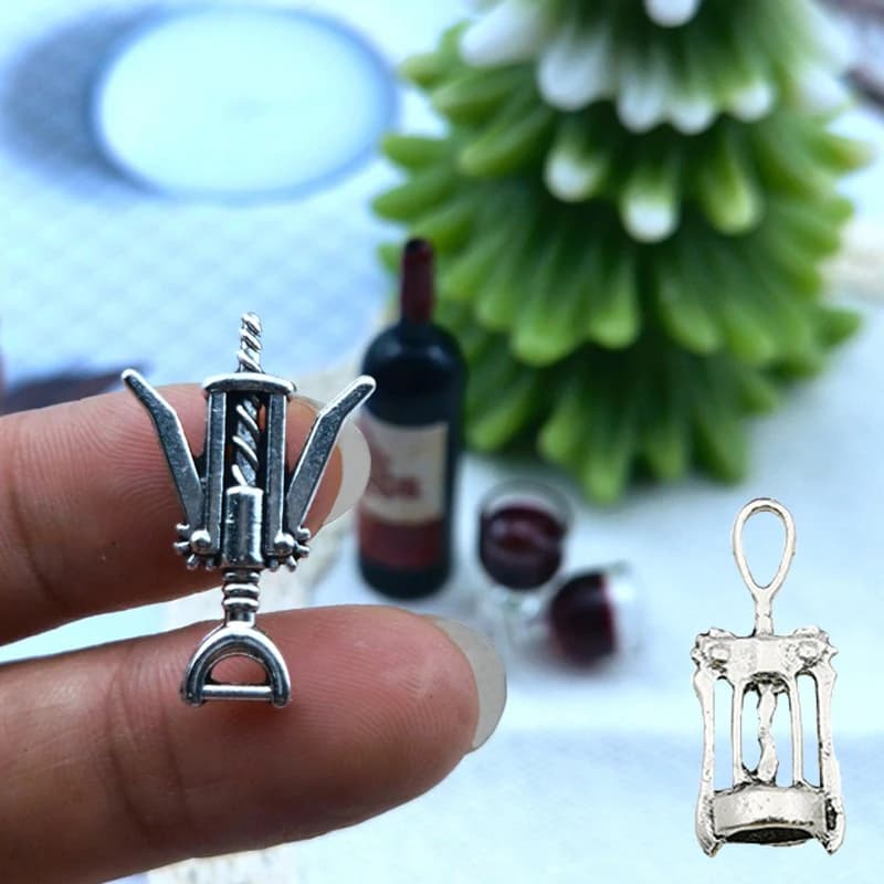 1/12 1/6 Bjd Dollhouse Accessories Mini Wine Bottle Opener Miniature Corkscrew Model For OB11 Doll House Kitchen Decorat