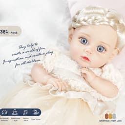 14 Inch New Reborn Doll 35CM Voice Girl Bebe Baby With Fashion Clothes Smooth Soft Skin Vinyl Head Limbs Cotton Body Kids Gift