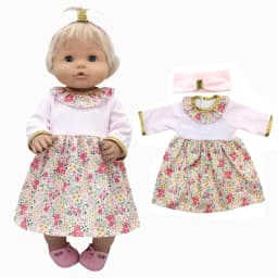 For 40cm Nenuco Doll Clothes 17" Baby Doll Blue Flower Dress Toys Clothing