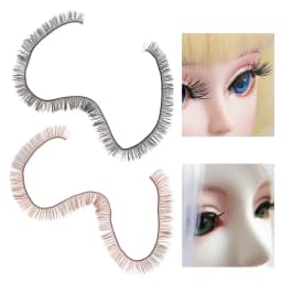 5 Pcs Doll False Eyelashes DIY Eye Lash Black Brown Simulation Toy For Kids Holiday Gifts Toy Decor Dolls Accessories