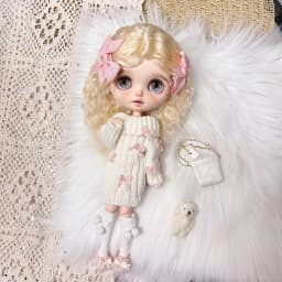 Blythe Doll Clothes Sweater Skirt Set Handmade 28-30cm OB22 OB24 AZ, One Dress for Blythe Doll Accessories
