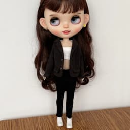 Fashion Handmade Workplace Suit Coat Tube Top and Pants Clothes for Blyth Azone OB24 Licca Doll Outfits Accessories