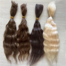 Latest Pure Mohair for Reborn Doll /BJD Doll Brown Golden Tea Brown 6 Colors Doll Reborn Handrooted Mohair Doll Accessory