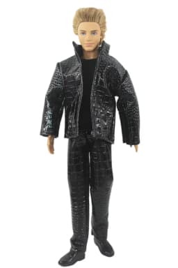 1 Set Doll Clothes Leather Coat Outfit for 12 inch Ken Doll Many Style for Choice A06