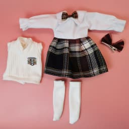 Lovely BJD Doll Clothes 1/6 Princess Dress Baby Clothes for Dolls 30cm Two-Dimensional Anime School Uniform for Girls