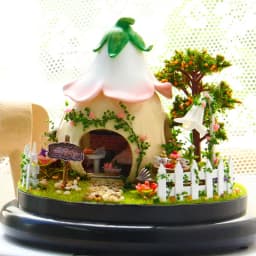 DIY Wooden Doll House Miniature Kits With Furniture Princess Villa Assembled Glass Ball Casa Dollhouse Toys for Girls Gifts