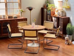 1/6 Dollhouse Bjd Miniature Furniture Metal Chair Doll House Accessories Wooden Chair for Dollhouse Decor Accessories