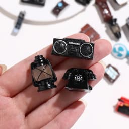 Mini Domestic Appliance Miniature Retro TV/Telephone/Camera/Piano/Phonograph Home Decoration DollHouse Accessories Toys