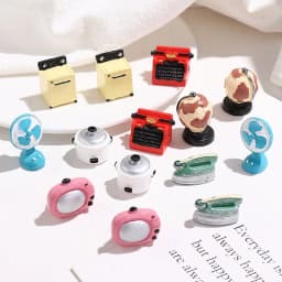 Mini Domestic Appliance Miniature Retro TV/Telephone/Camera/Piano/Phonograph Home Decoration DollHouse Accessories Toys
