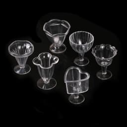 6Pcs 1:12 Dollhouse Mini Transparent DIY Pretend Play Kitchenware Toy Drink Cups Dish Tableware Miniatures