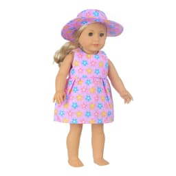 New Doll Dress +Hat Suit For 18 inch American Doll Girl Strawberry Doll Skirt Fit 43 cm New Baby Born Doll & Our Generation
