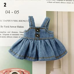 Doll Clothes Fashion Jeans Dress Overalls For ob11 Dolls Casual Wears Shirt for 1/12 BJD Dolls Clothes Accessories Kids Toys
