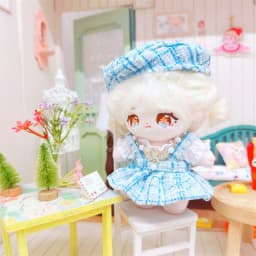 10cm Cute Pink Pink Fragrant Wind Set Plush Doll Kawaii Stuffed Soft Idol Cotton Doll DIY Clothes Accessory for Girls Kids Gifts