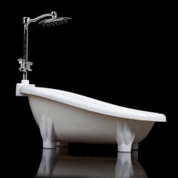 Dollhouse Miniatures Bathtub Furniture Bathroom Accessories Kids Pretend Toy