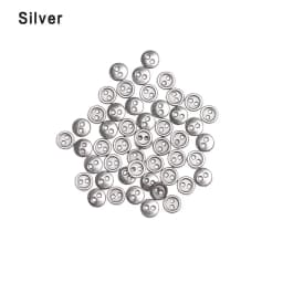 50Pcs/lot 3/4/5/6mm Mini Metal Buttons for DIY Doll Clothes Mini Round Buckles Handmade Craft Doll Clothing Sewing Accessories